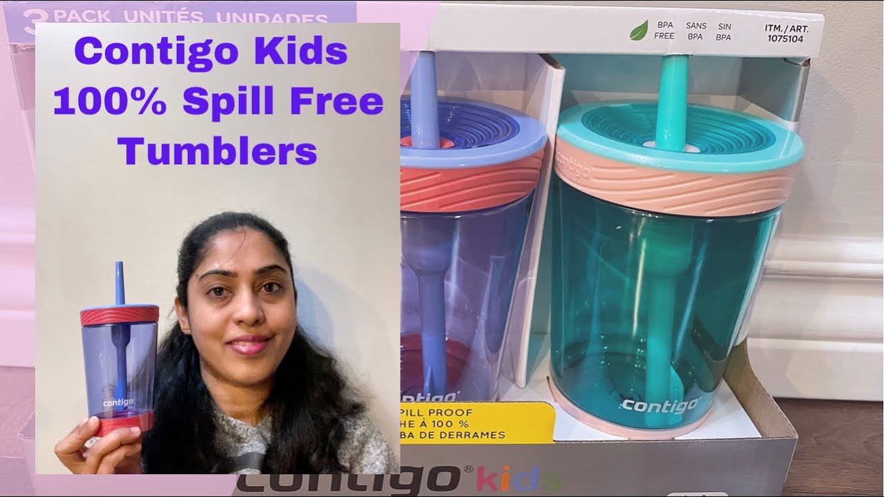 Contigo Kids Spill Free Tumbler Review Unboxing Costco Canada 