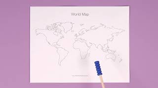 World Blank Map Worksheet