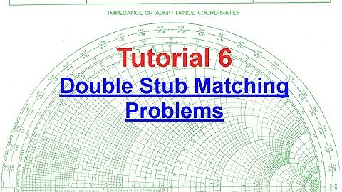 How to solve Double stub matching problem using smith chart? - problem 1