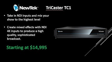 Videoguys LIVE Presents The NewTek TriCaster TC1