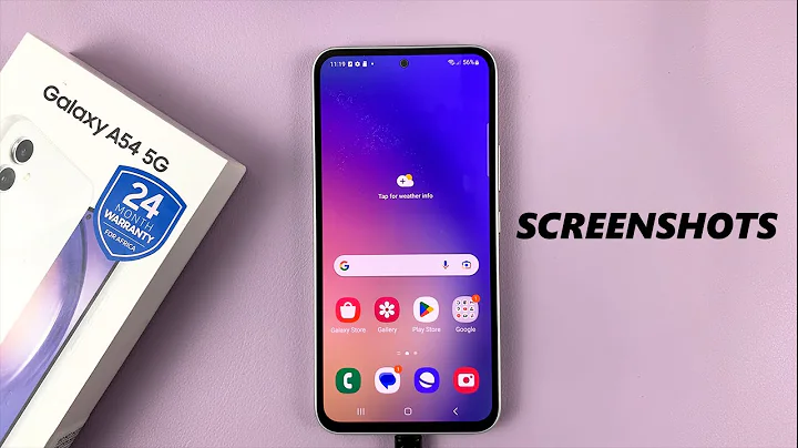 Samsung Galaxy A54 5G: How To Take a Screenshot & Scrolling Screenshot