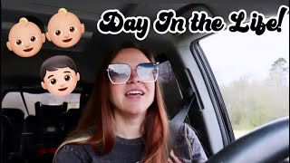 Day In The Life With Twins! || 6 Week Postpartum Check || Our Daily Routine With Twins and A Toddler