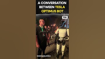 #watch | Conversation Between Tesla Optimus Bot and a Human Goes Viral #trending  #shorts