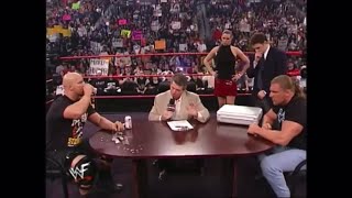 Stone Cold Steve Austin Out Smarted By HHH In A Contract Signing By Paragraph 316 WWE Raw 29-1-2001