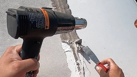 Easiest way to remove old caulk from RV Roof