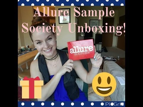 June Allure Sample Society Beauty Box Unboxing | 2016
