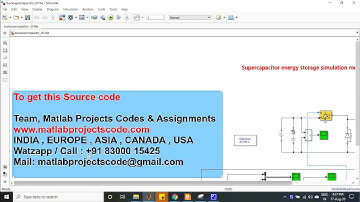 Supercapacitor energy storage simulation model with Buck transform