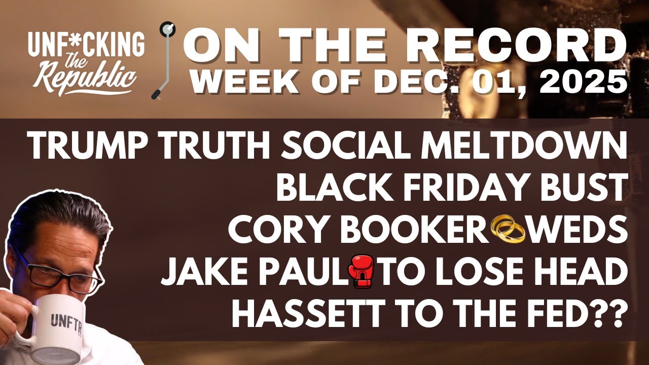 Trump Rage Posts, Booker Weds, Black Friday Busts, Hassett Leads
