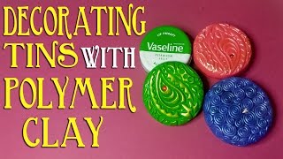 How To Decorate Small Tins With Polymer Clay
Handbag sized tins of Vaseline Lip Therapy, or Nivea Cream etc. can be decorated easily with polymer clay. In this tutorial, I show you how to decorate a small tin using Fimo and a texture sheet, plus I give you further ideas to try out. How To Decorate Small Tins With Polymer Clay