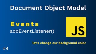 How To Add An Event Listener With Dom In Javascript Goose