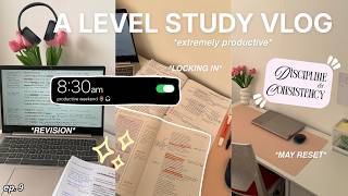 *extremely productive* A LEVEL STUDY VLOG | revision plan, may reset, locking in