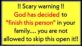 god has decided to 'finish THIS person' in your family.... you are not ✝ Jesus Says  #jesusmessage