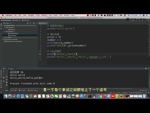 《Python零基础入门必看动画课》 3·5  Python输出函数（print）
