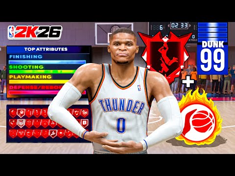 This RUSSELL WESTBROOK BUILD w/ BRODIE TAKEOVER is UNSTOPPABLE on NBA 2K26