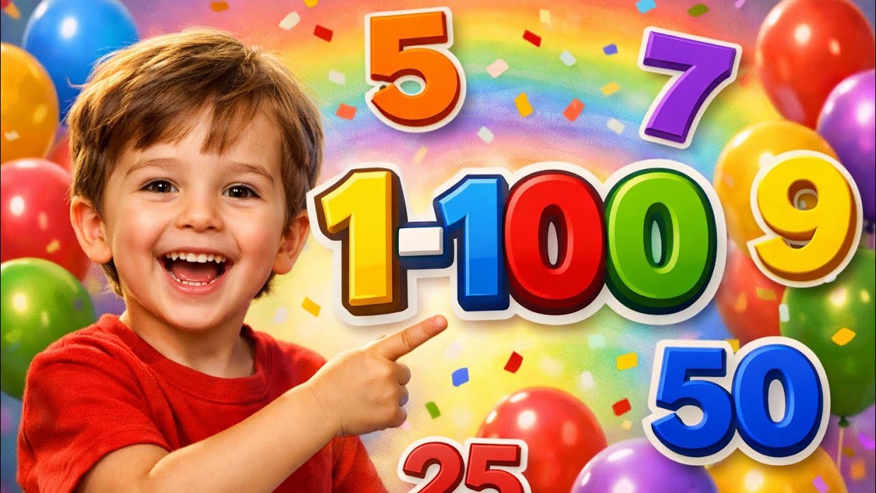 Learn Counting 1 to 100 | Fun Numbers for Kids 🎈 | Counting for Preschool & Toddlers