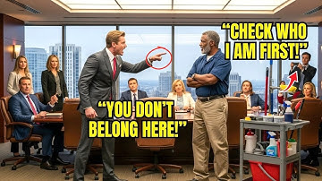 An Old Black Janitor Entered the Boardroom — They Laughed Until He Shut It All Down