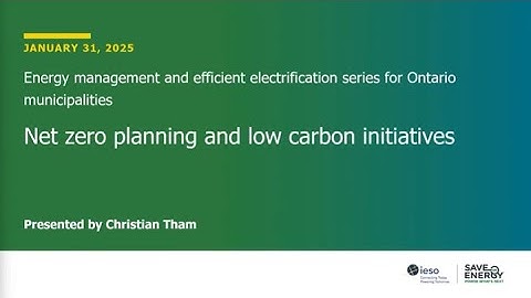 Net Zero Planning and Low Carbon Initiatives