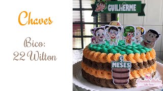 Bolo mêsversário do Chaves Baby