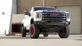 2020   2021 GMC Sierra 2500 3500 Stealth Fighter Front Bumper