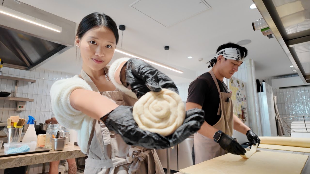 behind the scenes of running a cafe in sydney 🧷🚰 iced matcha & latte on tap, product r&d testing