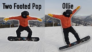 When To Pop VS Ollie when  snowboarding! TB's 