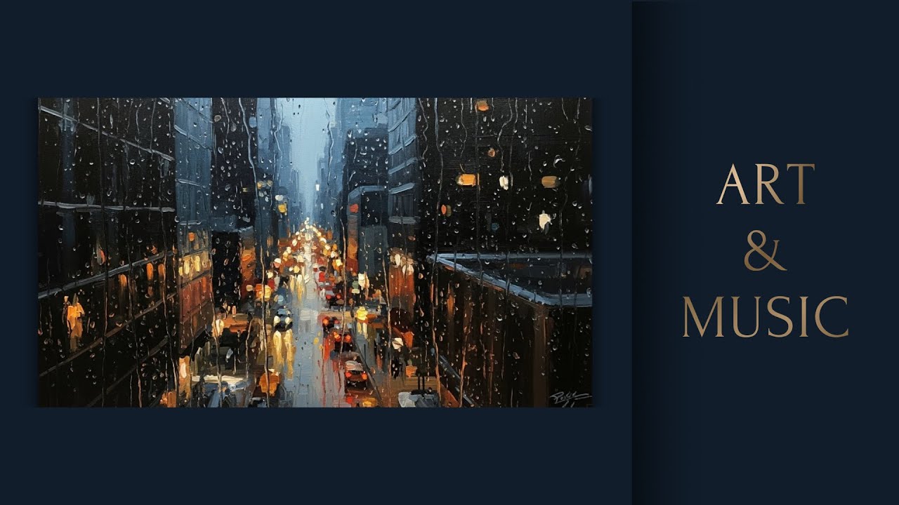 Art for Screen with Music | Calm Jazz Living Art 4K