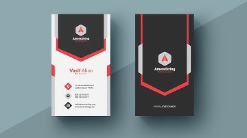 How to Create Print Ready Unique Business Card Design in Photoshop CC Tutorial