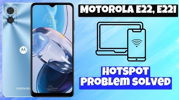 Hotspot Problem solved || Hotspot problem solutions || Hotspot issue fix Motorola E22, E22i