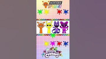 Color mixing with Incredibox Sprunki + Smiling Critters - Can you solve puzzle game? #sprunki #funny