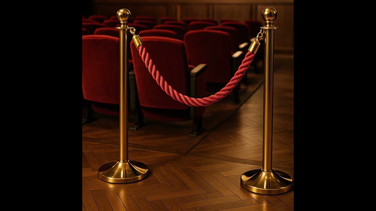 Red Braided Ropes with Gold Tip