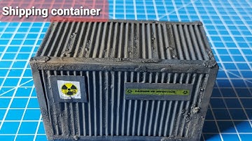 How to make an easy shipping container for Warhammer 40k