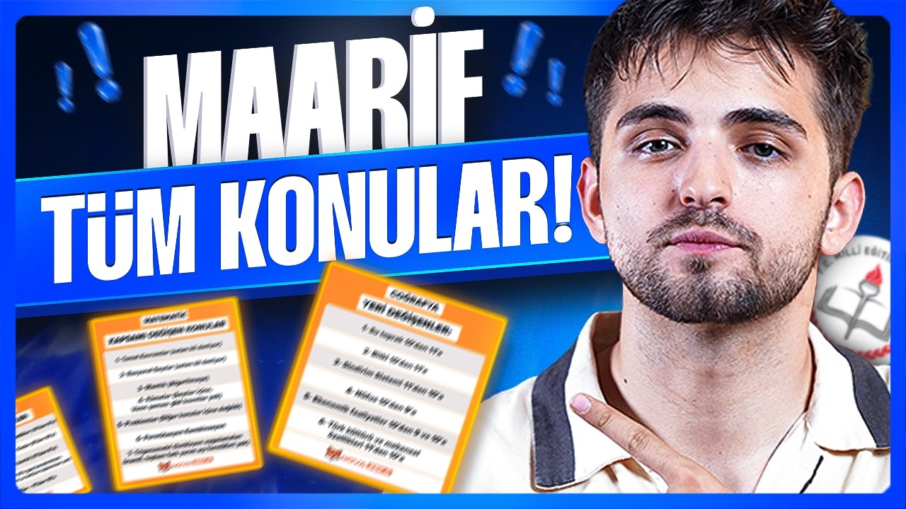 MAARİF MODELDE KONU LİSTESİ GÜNCELLENDİ! (Tüm Konular)