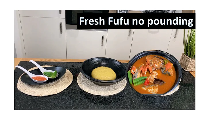 Ghana Fresh Fufu Without Pounding| Plaintain and Cassava Fufu| blender Version