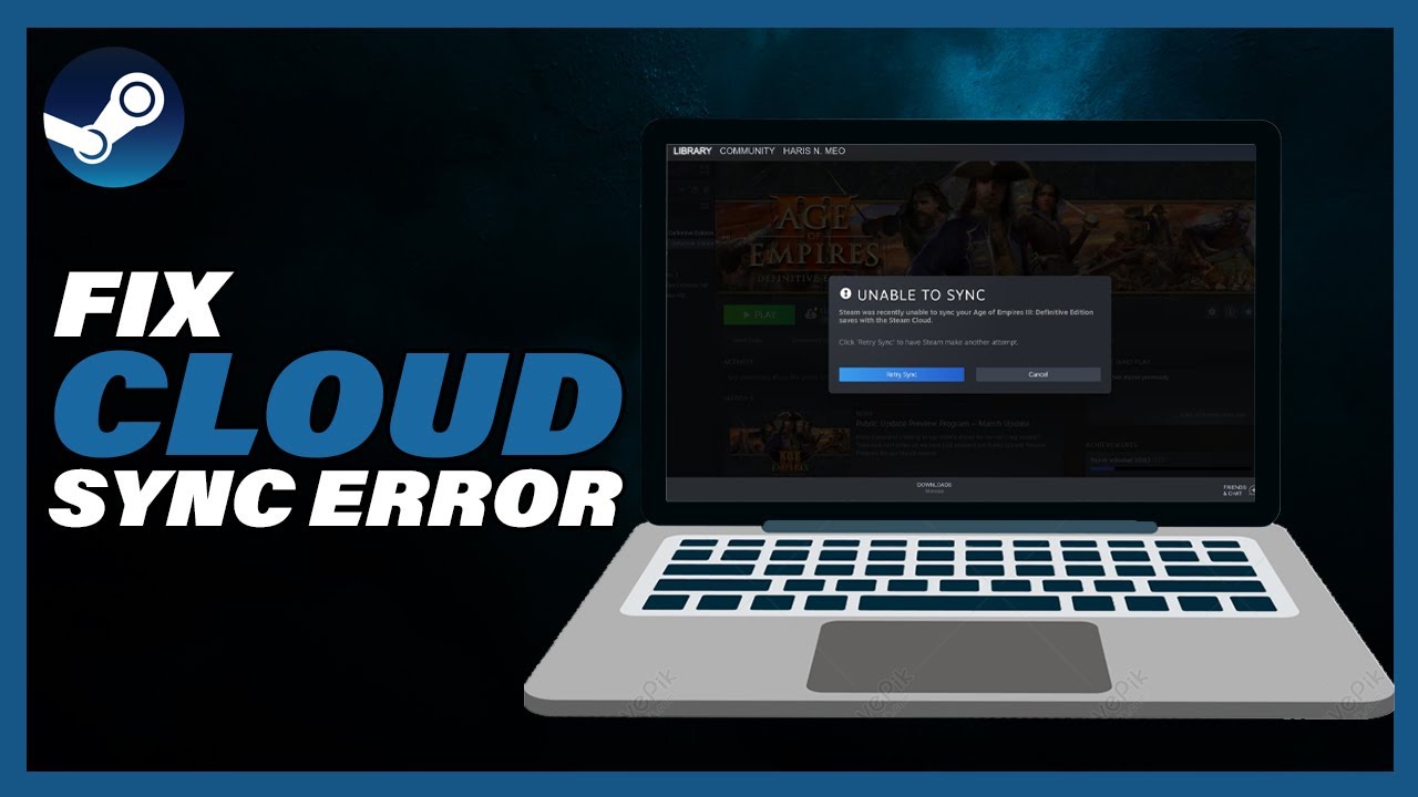 How To Fix Steam Cloud Sync Error - Full Guide - YouTube