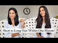 Short to Long Hair Using Human Hair Extensions | Bridal Hairstyles | Hair Extensions India | HS