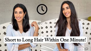 Short to Long Hair Using Human Hair Extensions | Bridal Hairstyles | Hair Extensions India | HS screenshot 5