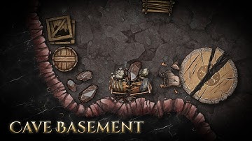 Relaxing Mapmaking Timelapse: Fantasy Cave Basement – What were they hiding down here? | Inkarnate