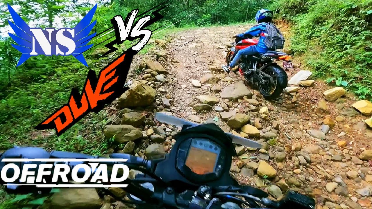 Pulsar Ns200  Vs Duke 200 || off-road Race
