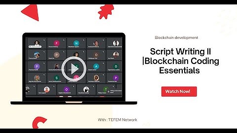 Script Writing   II |Blockchain Coding Essentials | TEFEM Africa Fellowship 2024