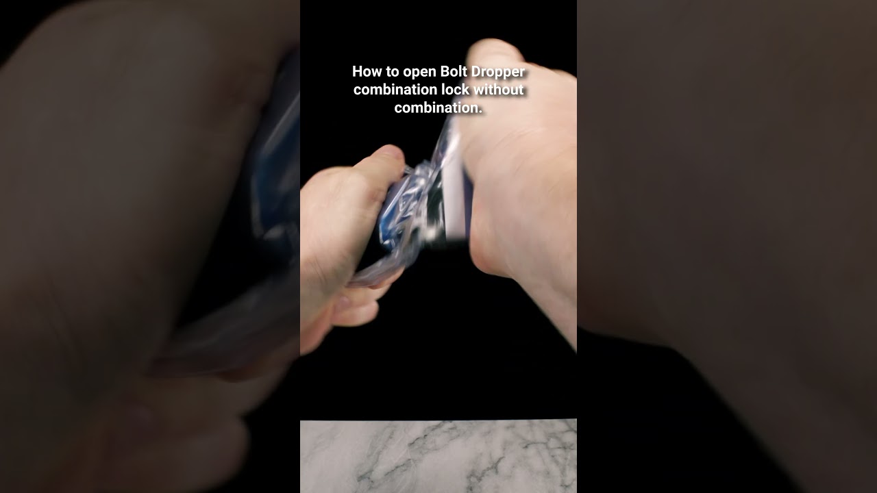 How to open Bolt Dropper combination lock