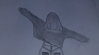 How to draw cute happy girl easy step by step pencil art for beginner 