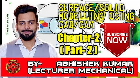 LECTURE-7#Surface/Solid Modelling Using CAD/CAM (CH.2,PART-2)#CAD/CAM#MECH.ENGG.4thSEM#UPBTE