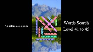 Words search Level 41 to 45 screenshot 4