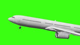 Free Plane Green Screen 1080P Royalty Free