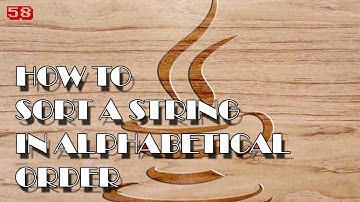 JAVA How to sort string in alhpabetical order
