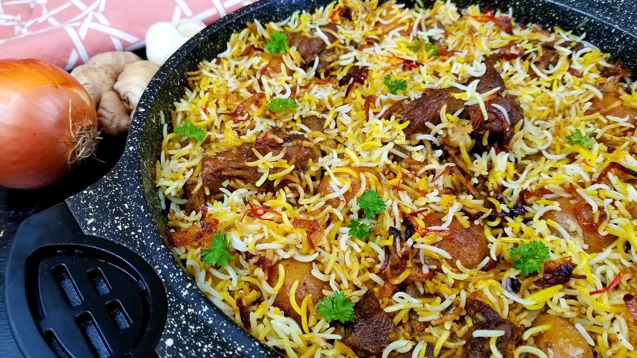 ⁣طبخ الزربيان العدني باللحم على اصووووله خطوة بخطوة | Yemeni style mutton biryani rice zurbian
