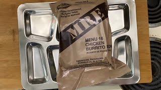 US MRE Menu 16 Chicken Burrito Bowl #mre #militaryrations #rations #entertainment #prepper