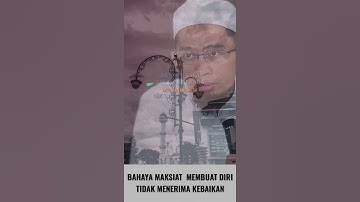 Ceramah singkat ust. Adi Hidayat- Bahaya Maksiat..