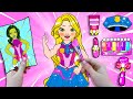 [🐾paper diy🐾] Poor vs Rich Rapunzel Halloween Makeup and Dress Up #2 | Rapunzel Compilation 놀이 종이