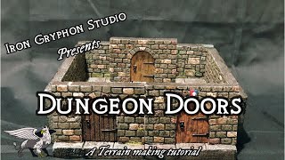 Dungeon Doors (dnd, dungeons and dragons terrain foam crafting)